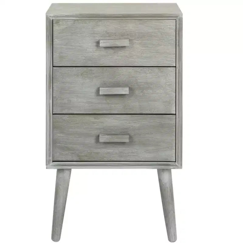 Tavolo d'appoggio a 3 cassetti Mid-Century – Vari colori, Uso singolo