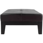 Pouf da cocktail trapuntato nero/marrone/bianco sporco/rosso, 2 posti a sedere