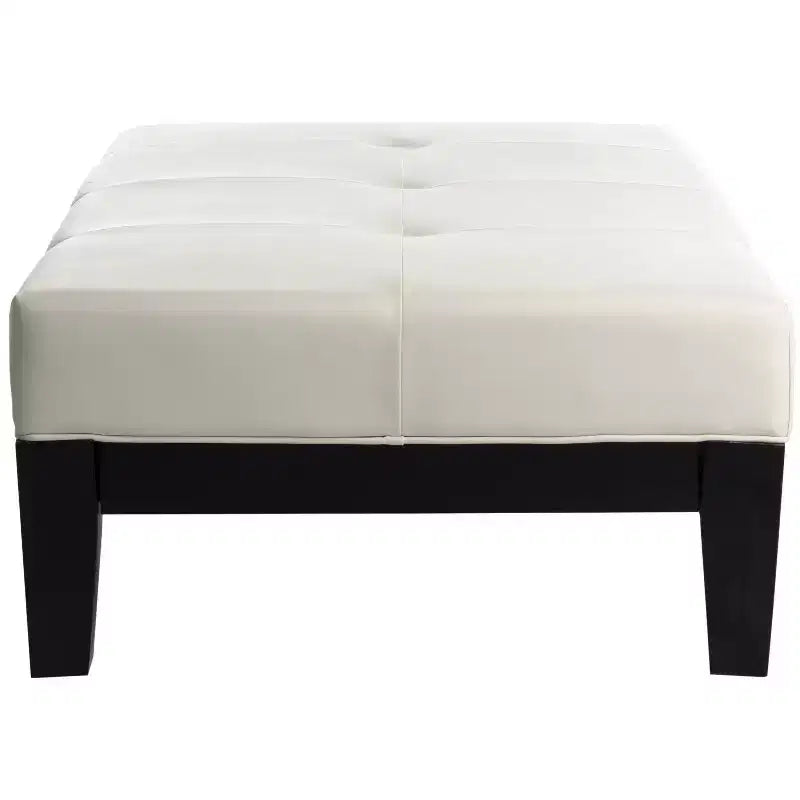 Pouf da cocktail trapuntato nero/marrone/bianco sporco/rosso, 2 posti a sedere