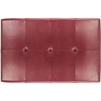 Pouf da cocktail trapuntato nero/marrone/bianco sporco/rosso, 2 posti a sedere