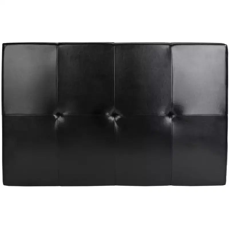 Pouf da cocktail trapuntato nero/marrone/bianco sporco/rosso, 2 posti a sedere