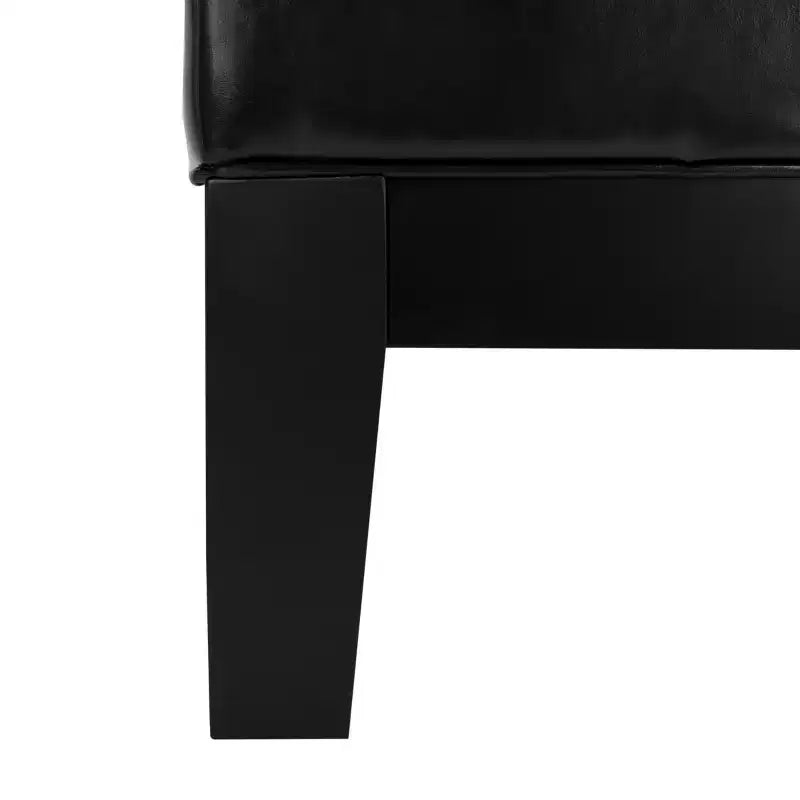 Pouf da cocktail trapuntato nero/marrone/bianco sporco/rosso, 2 posti a sedere