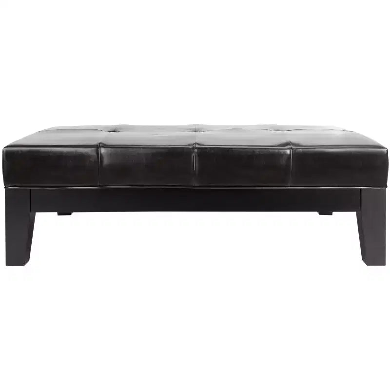 Pouf da cocktail trapuntato nero/marrone/bianco sporco/rosso, 2 posti a sedere