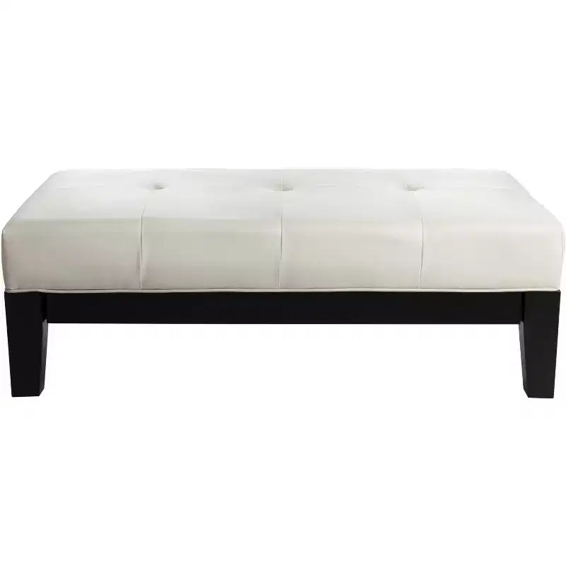 Pouf da cocktail trapuntato nero/marrone/bianco sporco/rosso, 2 posti a sedere