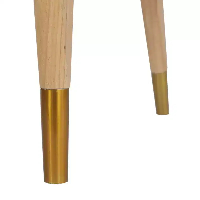 Sedia da pranzo e d'accento in canna di rattan naturale/nero, seduta singola, struttura in legno