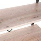 Libreria Etagere aperta a 5 ripiani in grigio cenere/acero rosso, montaggio per 1 persona