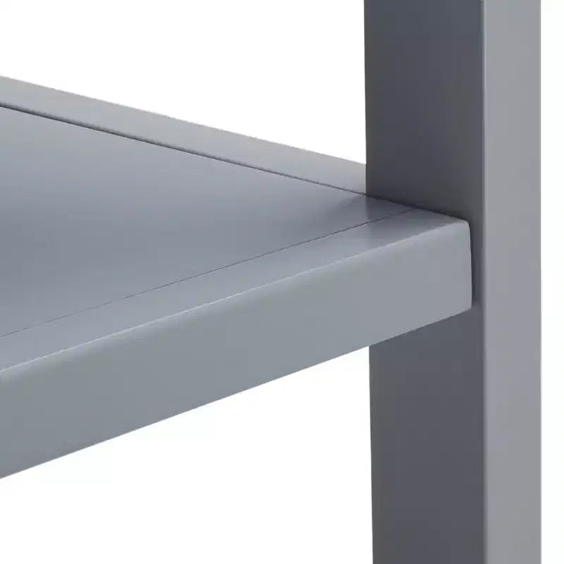 Scaffale a 5 ripiani con 1 cassetto – Bianco antico / Grigio / Blu notte, Utente singolo
