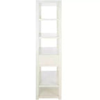 Scaffale a 5 ripiani con 1 cassetto – Bianco antico / Grigio / Blu notte, Utente singolo
