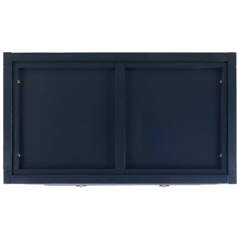Scaffale a 5 ripiani con 1 cassetto – Bianco antico / Grigio / Blu notte, Utente singolo