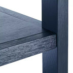 Scaffale a 5 ripiani con 1 cassetto – Bianco antico / Grigio / Blu notte, Utente singolo