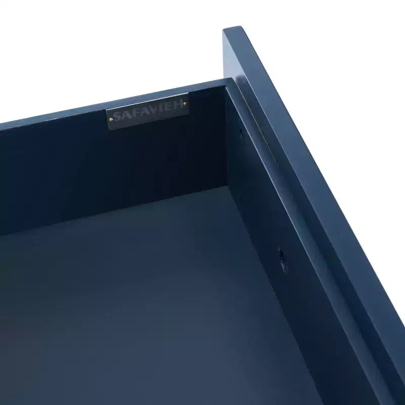 Scaffale a 5 ripiani con 1 cassetto – Bianco antico / Grigio / Blu notte, Utente singolo
