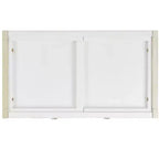 Scaffale a 5 ripiani con 1 cassetto – Bianco antico / Grigio / Blu notte, Utente singolo