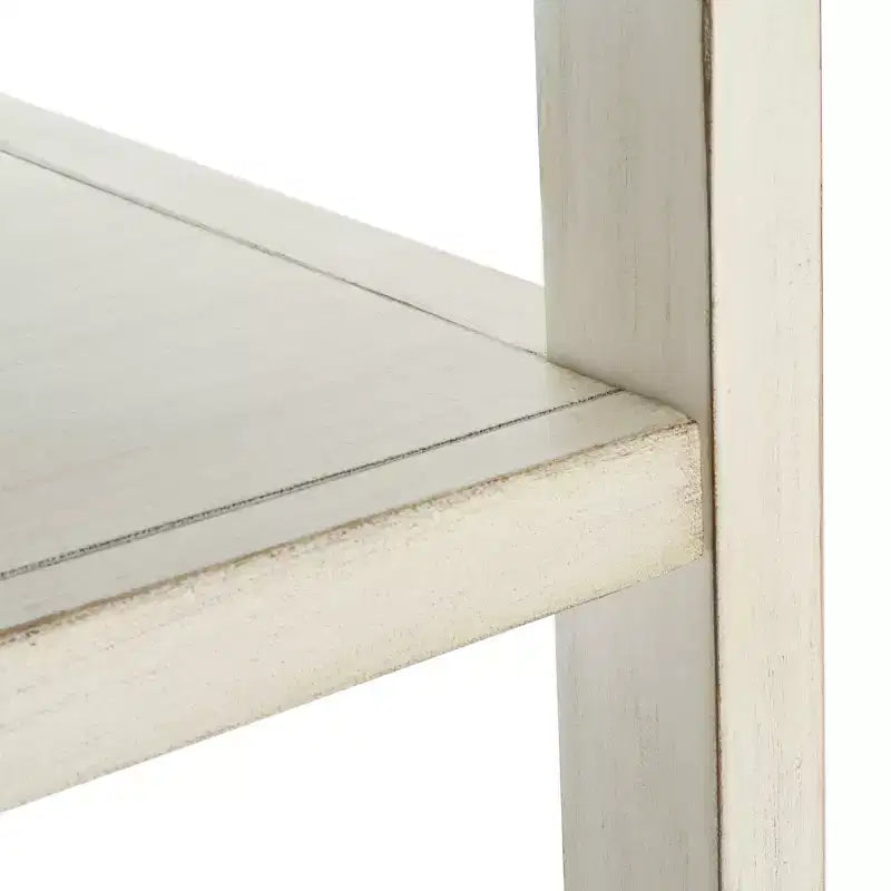 Scaffale a 5 ripiani con 1 cassetto – Bianco antico / Grigio / Blu notte, Utente singolo